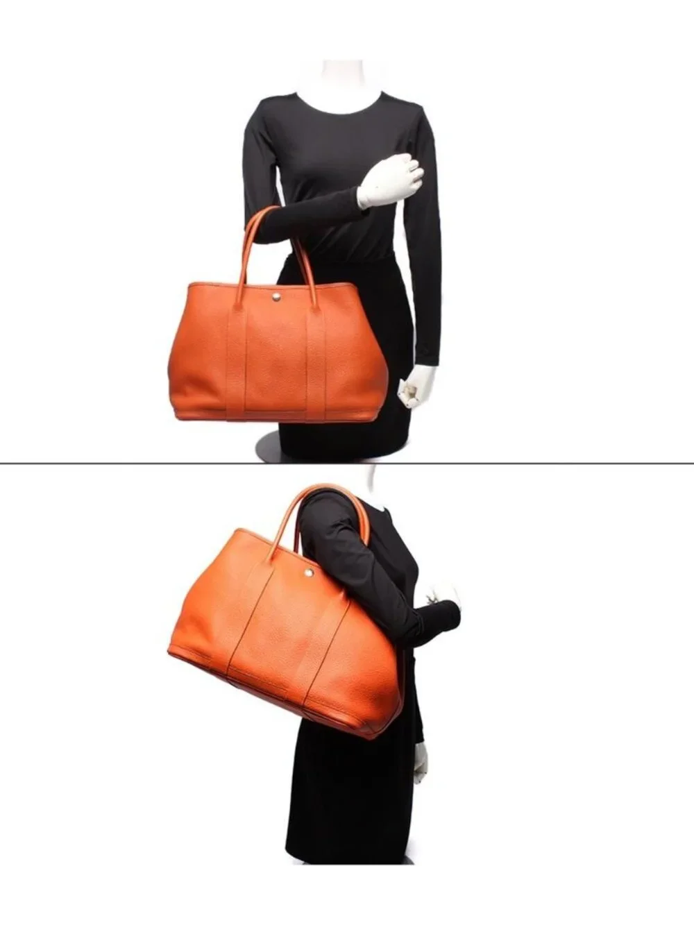 Hermes Tote Silver Garden Party PM
